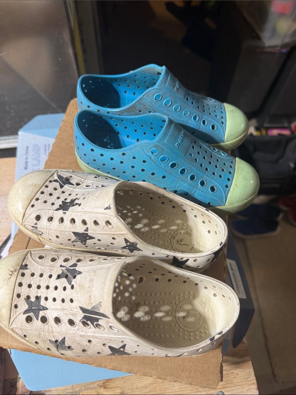 Bundle of 2 Native little kid (C12) shoes